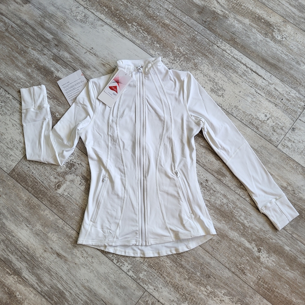 White Athletic Jacket NWT